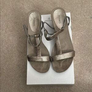 Style & Co. Metallic Gold Sandals